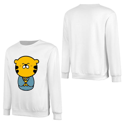 Front Patterned Long Sleeve Top100% Cotton Tear-Resistant