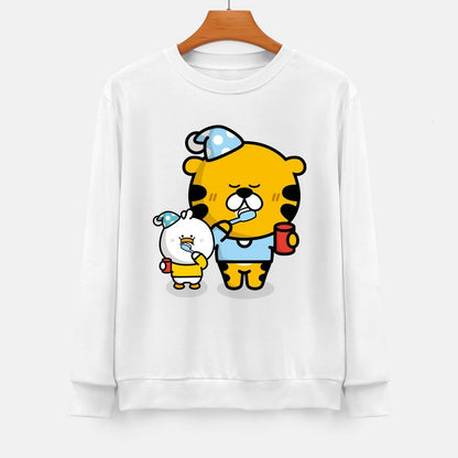Front Patterned Long Sleeve Top Solid EverydayWear