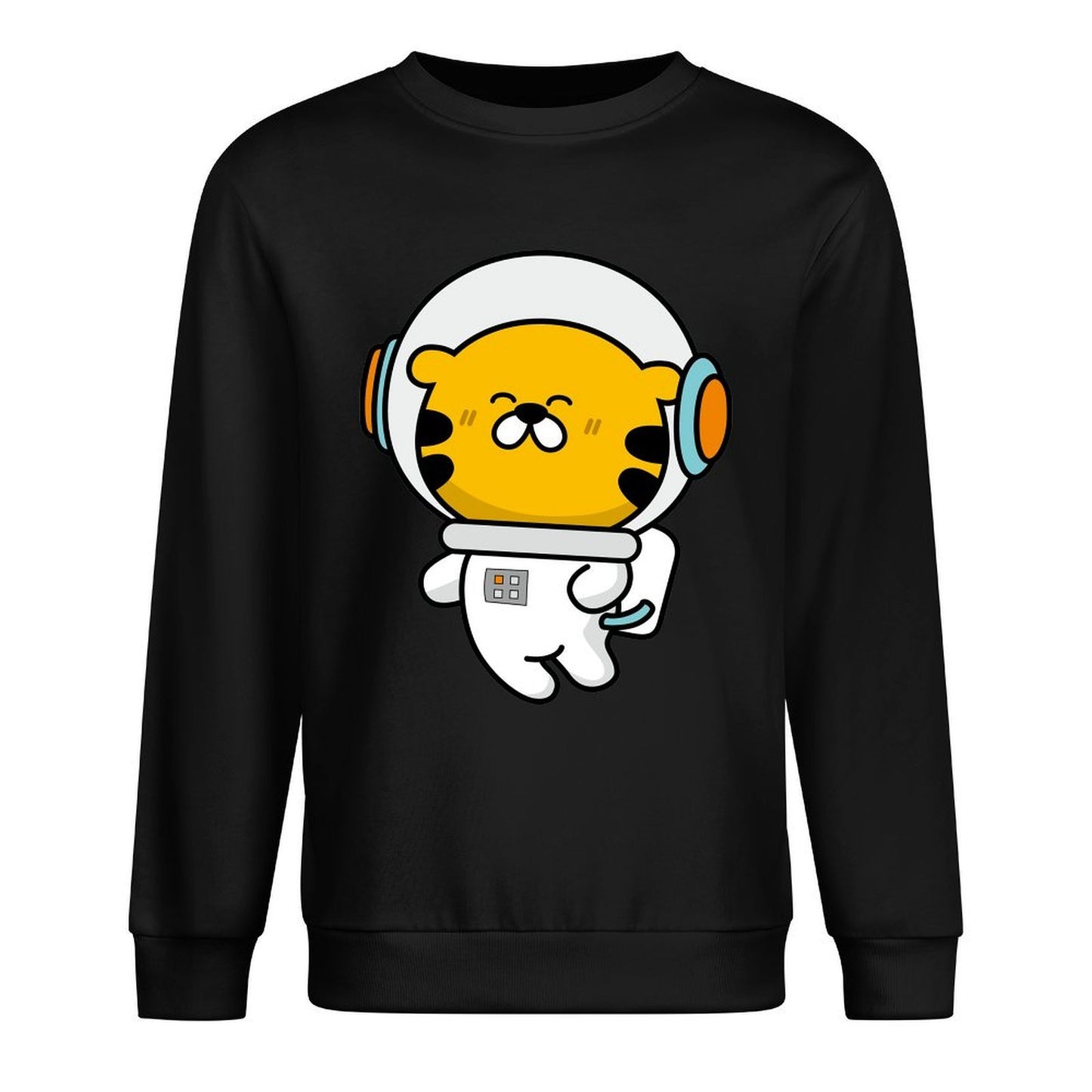 Front Patterned Long Sleeve TopHeavyweight Logo-Ready