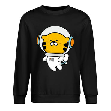 Front Patterned Long Sleeve TopHeavyweight Logo-Ready