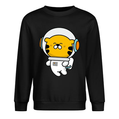 Front Patterned Long Sleeve TopHeavyweight Logo-Ready