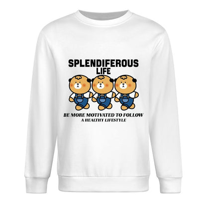 Front Patterned Long Sleeve TopFitted EasyWear