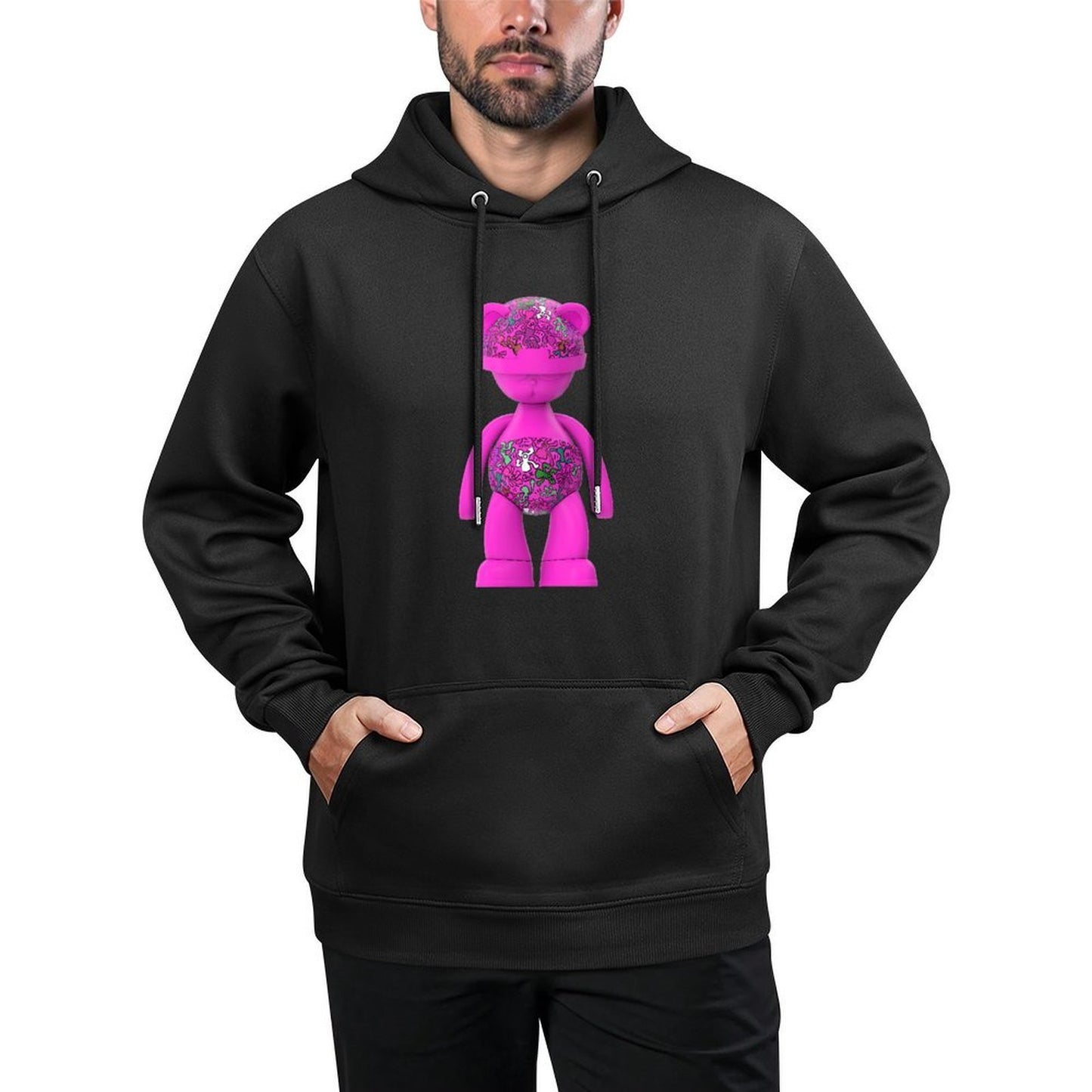 IPIB 250g Hooded Pocket Sweatshirt Front GraphicMen's Hooded  Sweatshirt6000071-2