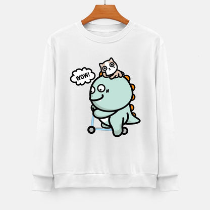 Front Patterned Long Sleeve TopMinimal Slim Fit