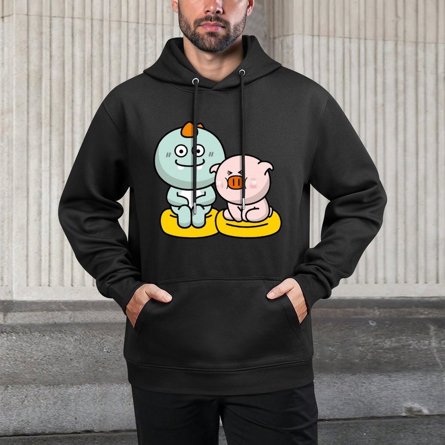 Breathable Sport Front Graphic Hoodies