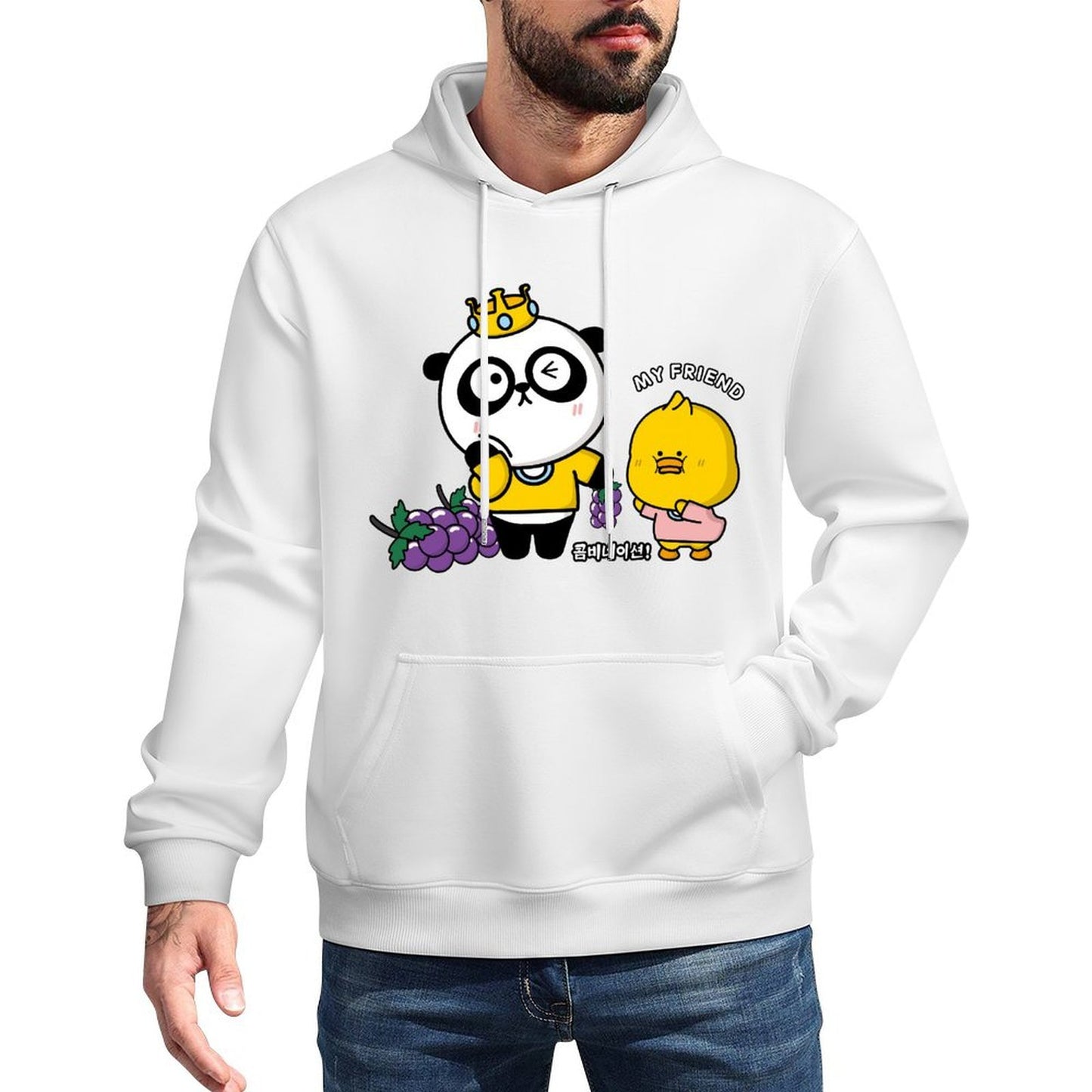 IPBR 250g Hooded Pocket Sweatshirt Front GraphicMen's Hooded  Sweatshirt4001483