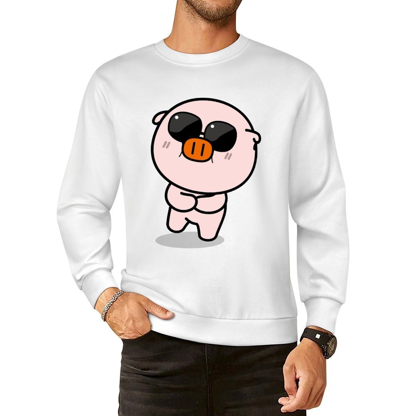 Front Patterned Long Sleeve TopLifestyleLine Seamless