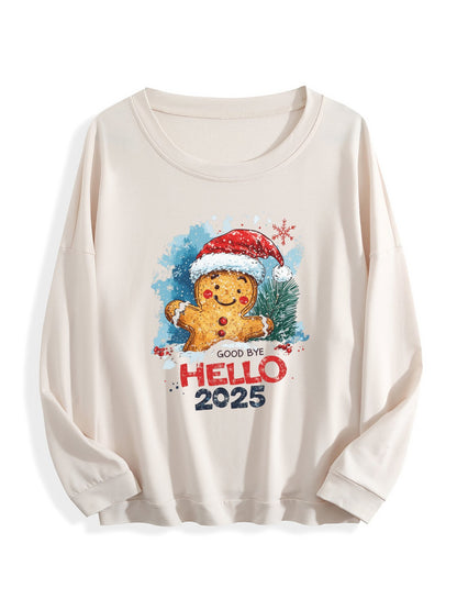 Customizable Christmas-themed long-sleeved Christmas Hello