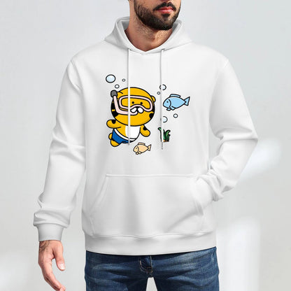 Vintage Logo-Ready Front Graphic Hoodies