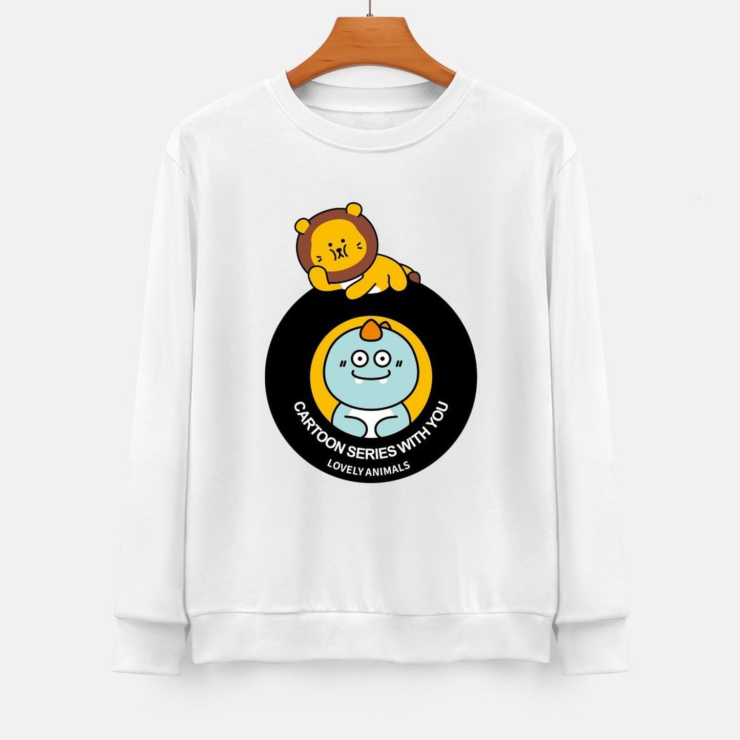 Front Patterned Long Sleeve TopLifestyleLine Logo-Ready