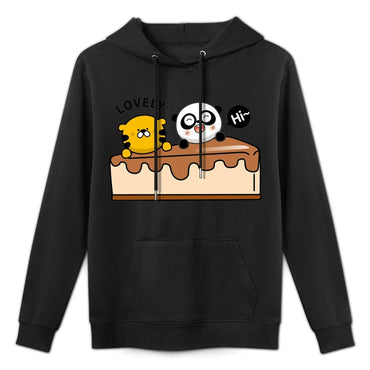 Soft-Touch Modern Front Graphic Hoodies