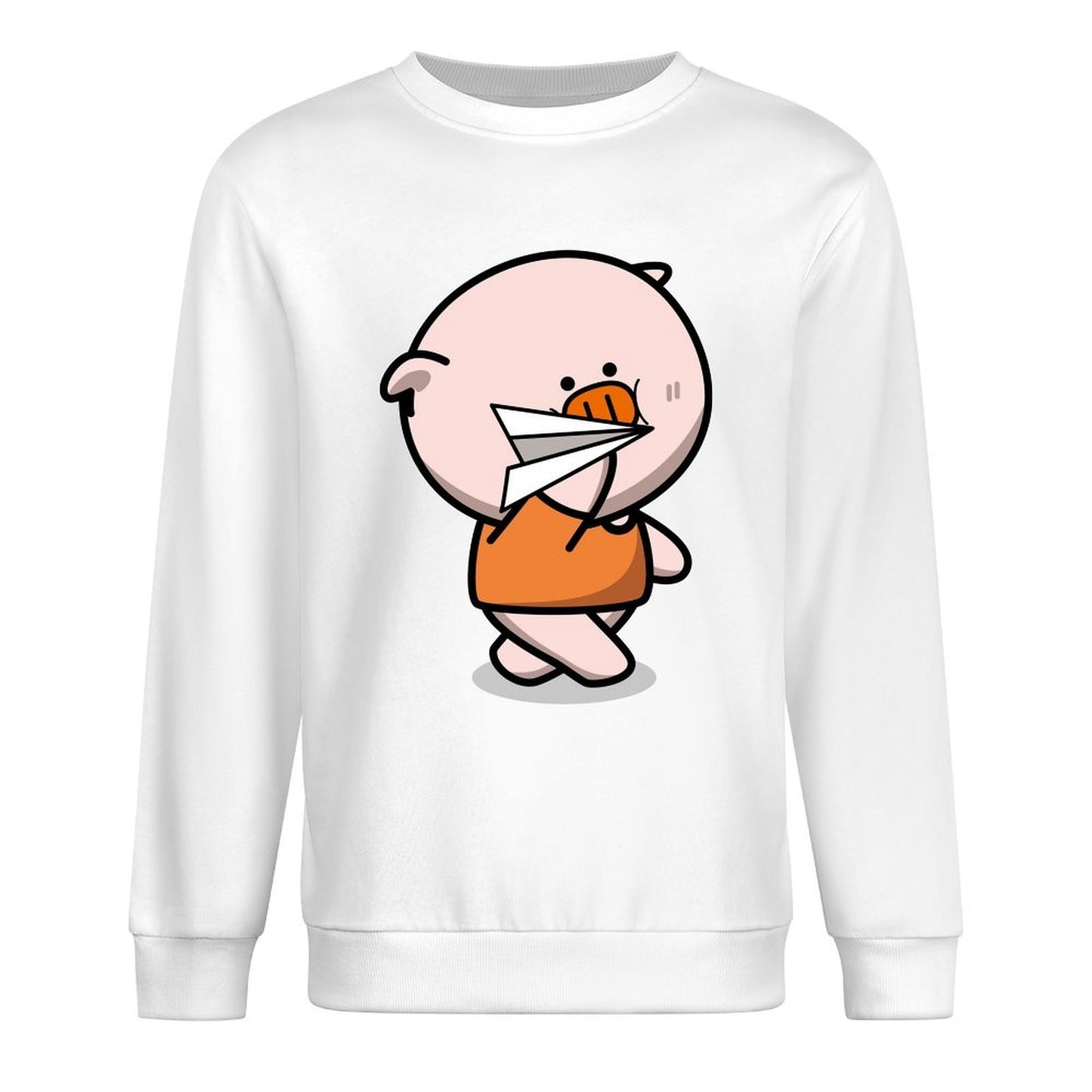 Front Patterned Long Sleeve TopRelaxed EverydayComfort