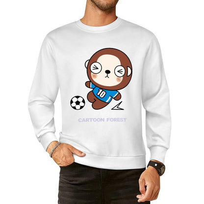 Front Patterned Long Sleeve TopClassic Simple