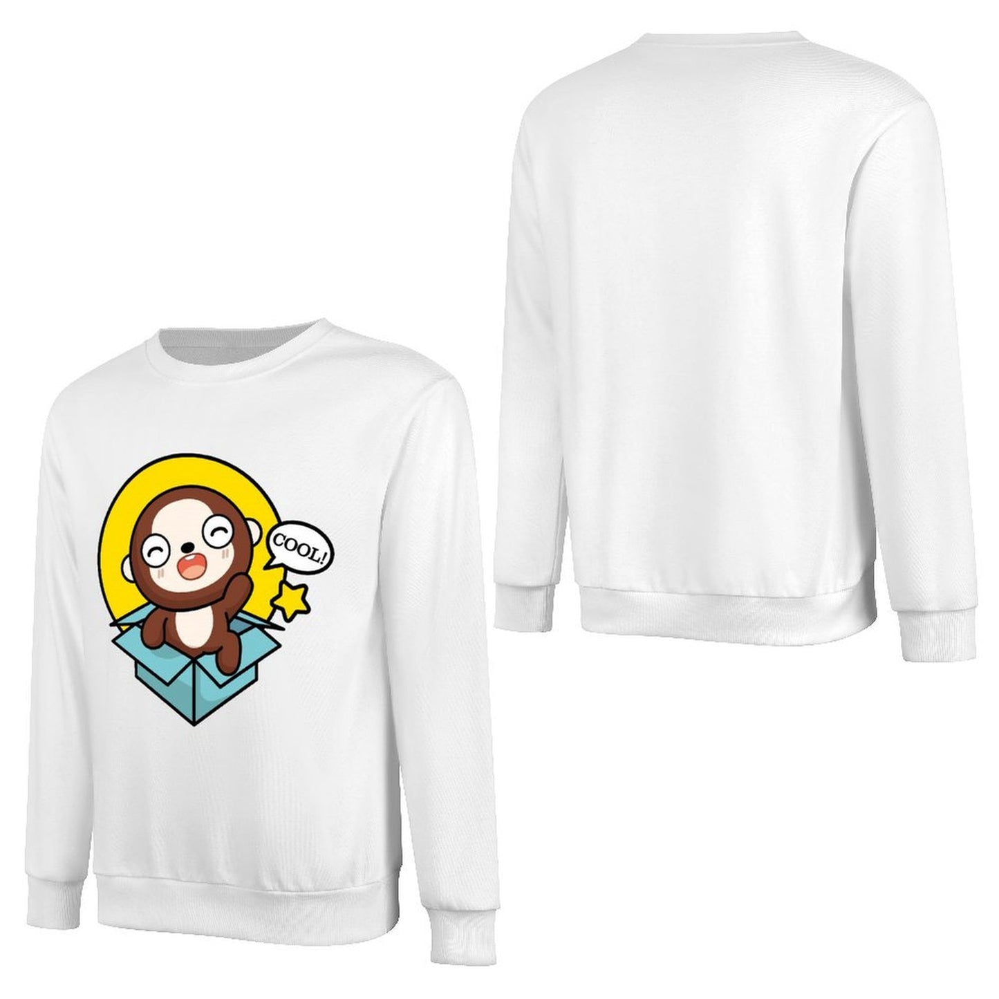 Front Patterned Long Sleeve TopSimple ClassicLine