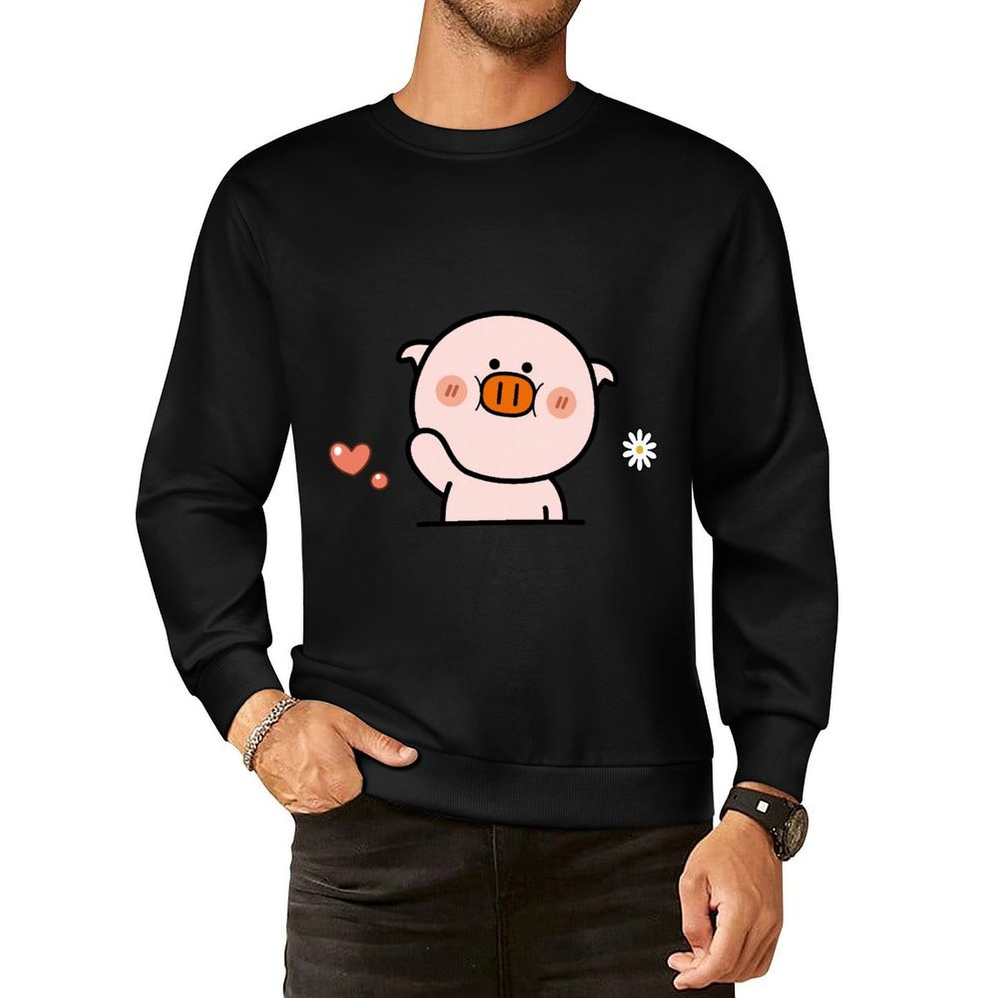 Front Patterned Long Sleeve TopTimelessComfort Edition