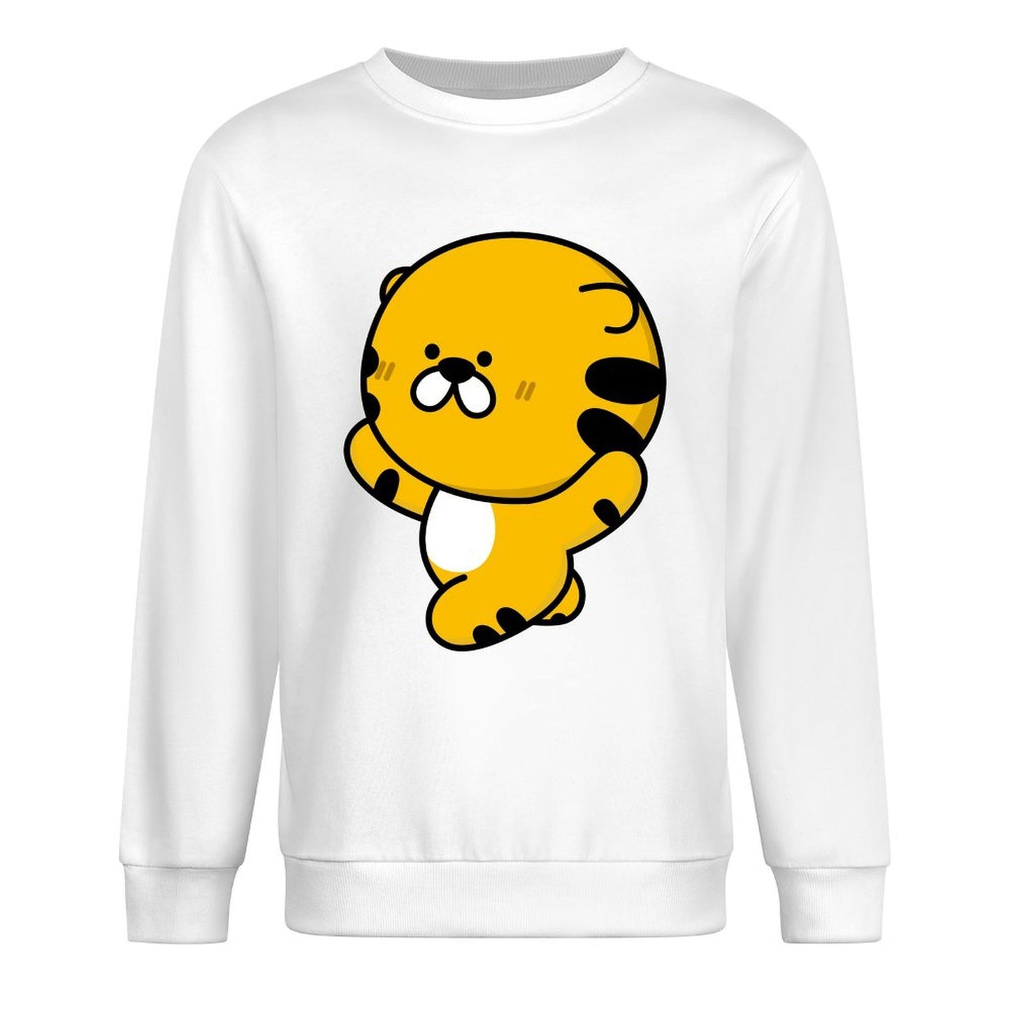 Front Patterned Long Sleeve TopMidweight Sport