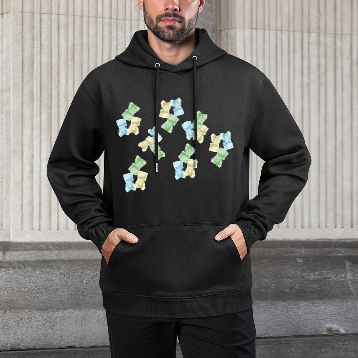Hoodie Front PatternEco-Conscious SoftLine
