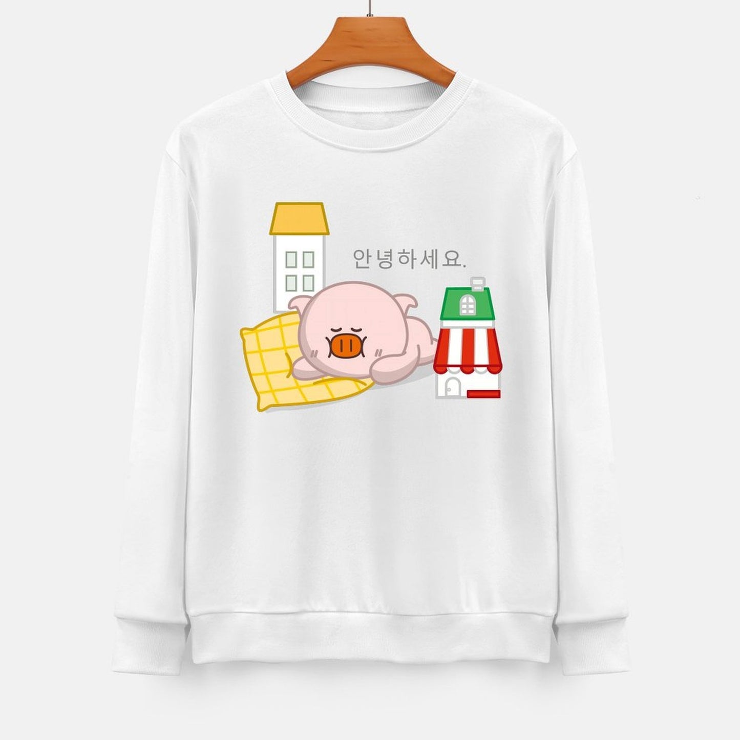 Front Patterned Long Sleeve TopWeekend Daily