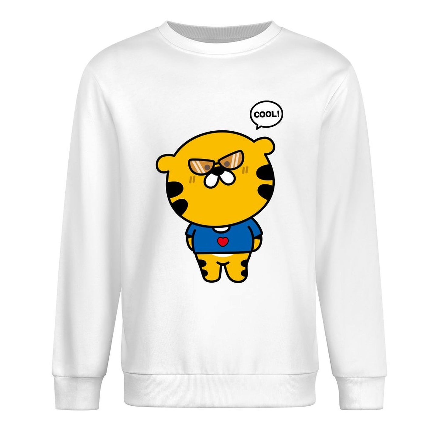 Front Patterned Long Sleeve TopRecycled Relaxed