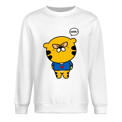 Front Patterned Long Sleeve TopRecycled Relaxed