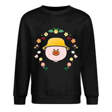 Front Patterned Long Sleeve TopSoftWear Natural