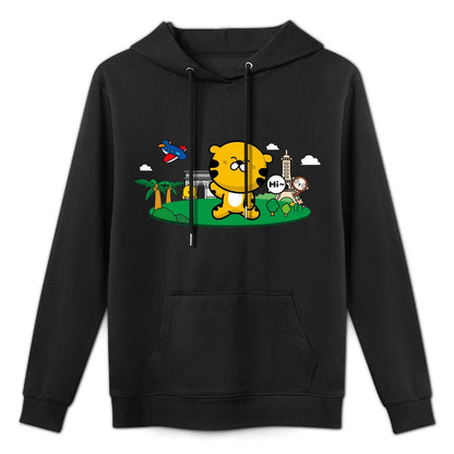 Long Lasting Chill Front Graphic Hoodies