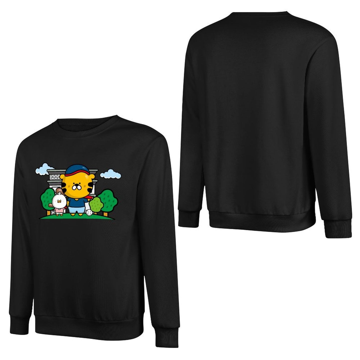 Front Patterned Long Sleeve TopPremium Finish Pure