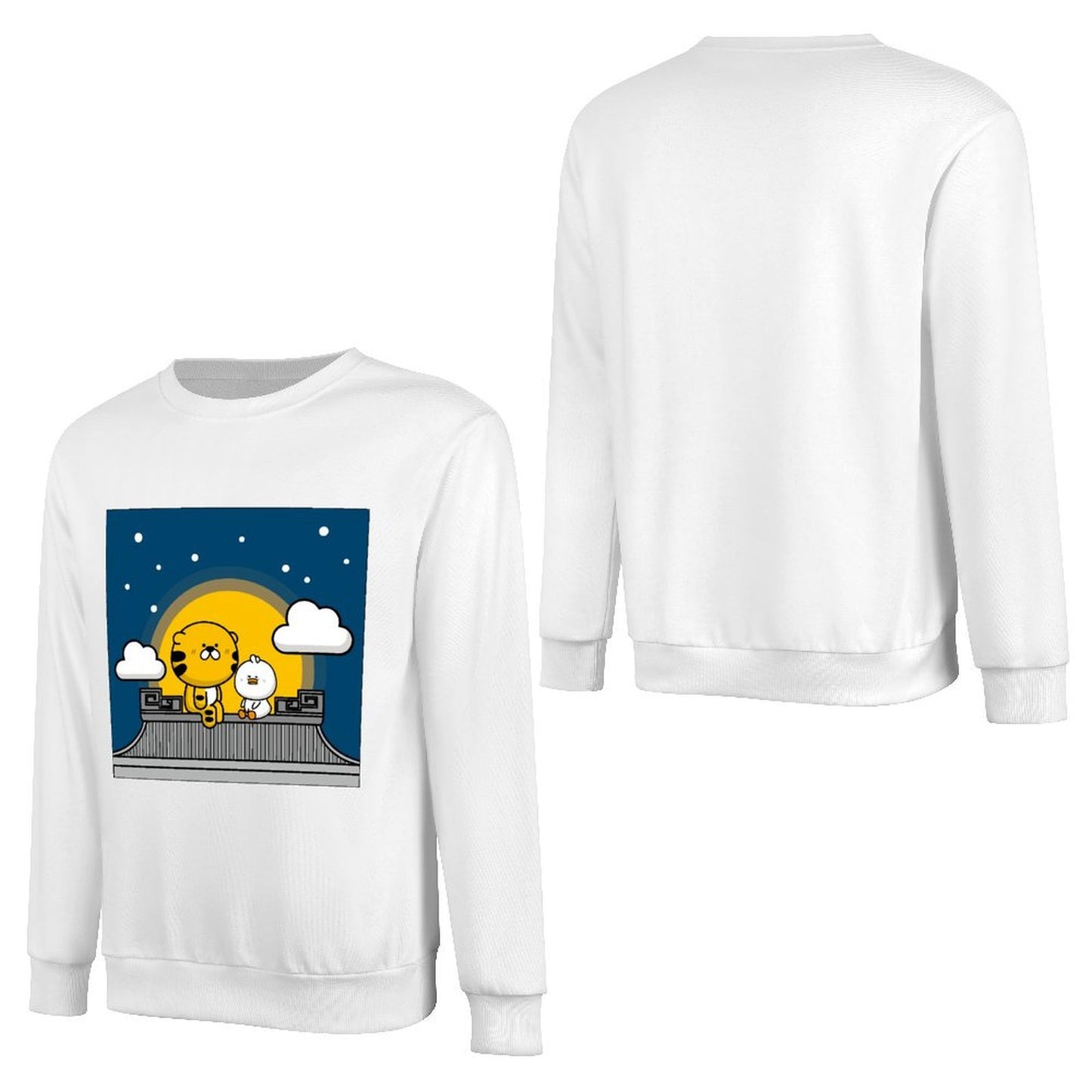 Front Patterned Long Sleeve TopHeavyweight Moisture-Wicking