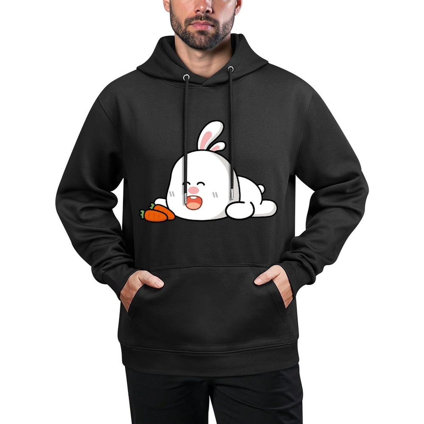 Logo-Ready Easy-Care Front Graphic Hoodies