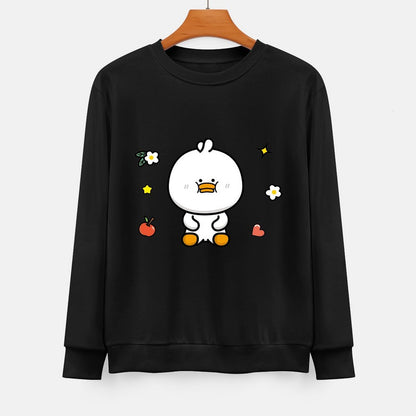 Front Patterned Long Sleeve TopCasual Fresh