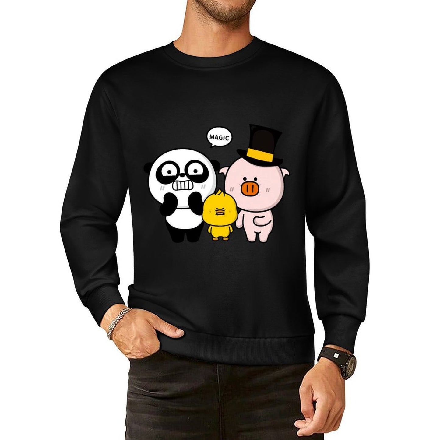 IPBR 250g Crew Neck Long Sleeve Sweatshirt Front GraphicCrew Neck Long Sleeve Sweatshirt4001186