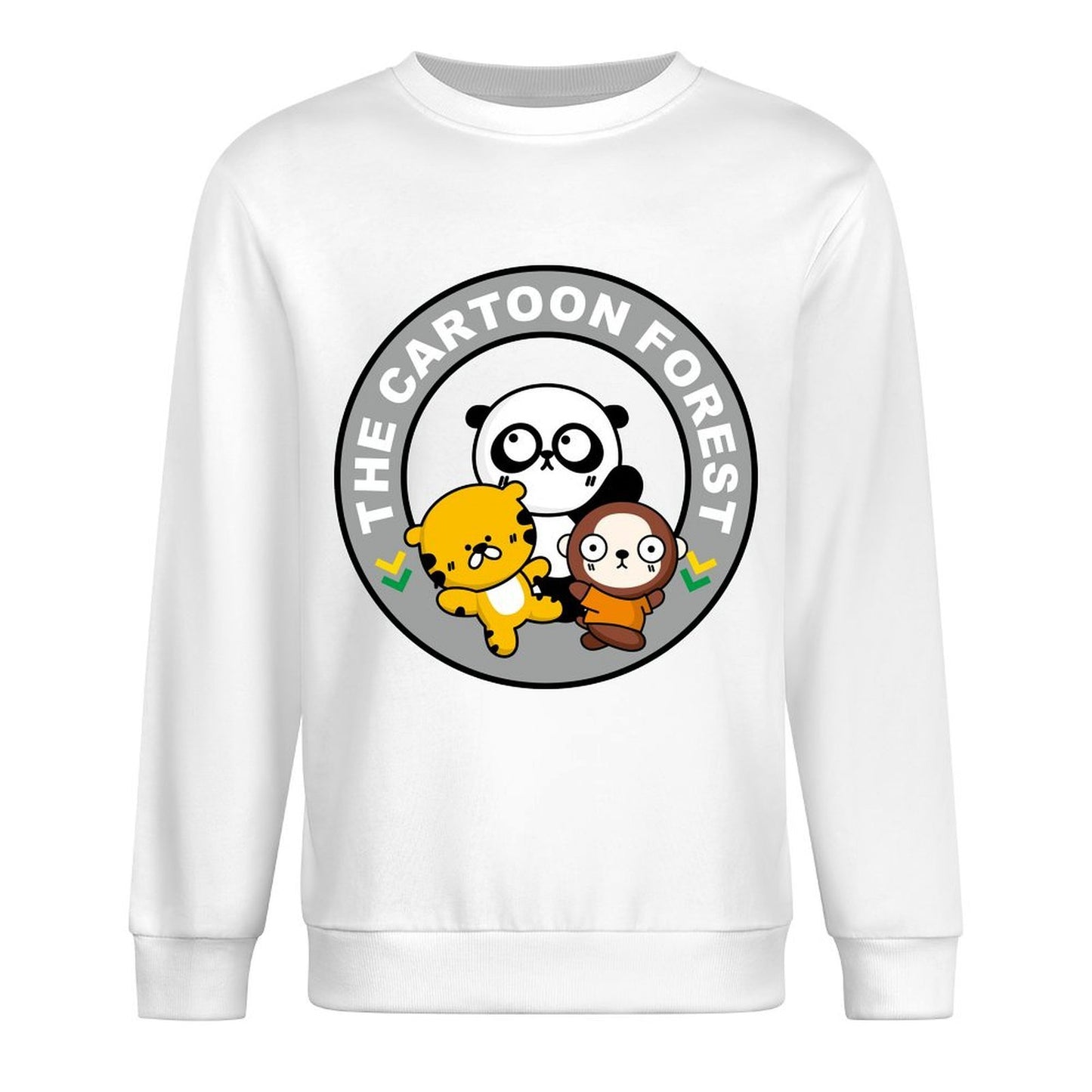 Front Patterned Long Sleeve TopMidweight Batch-Printed