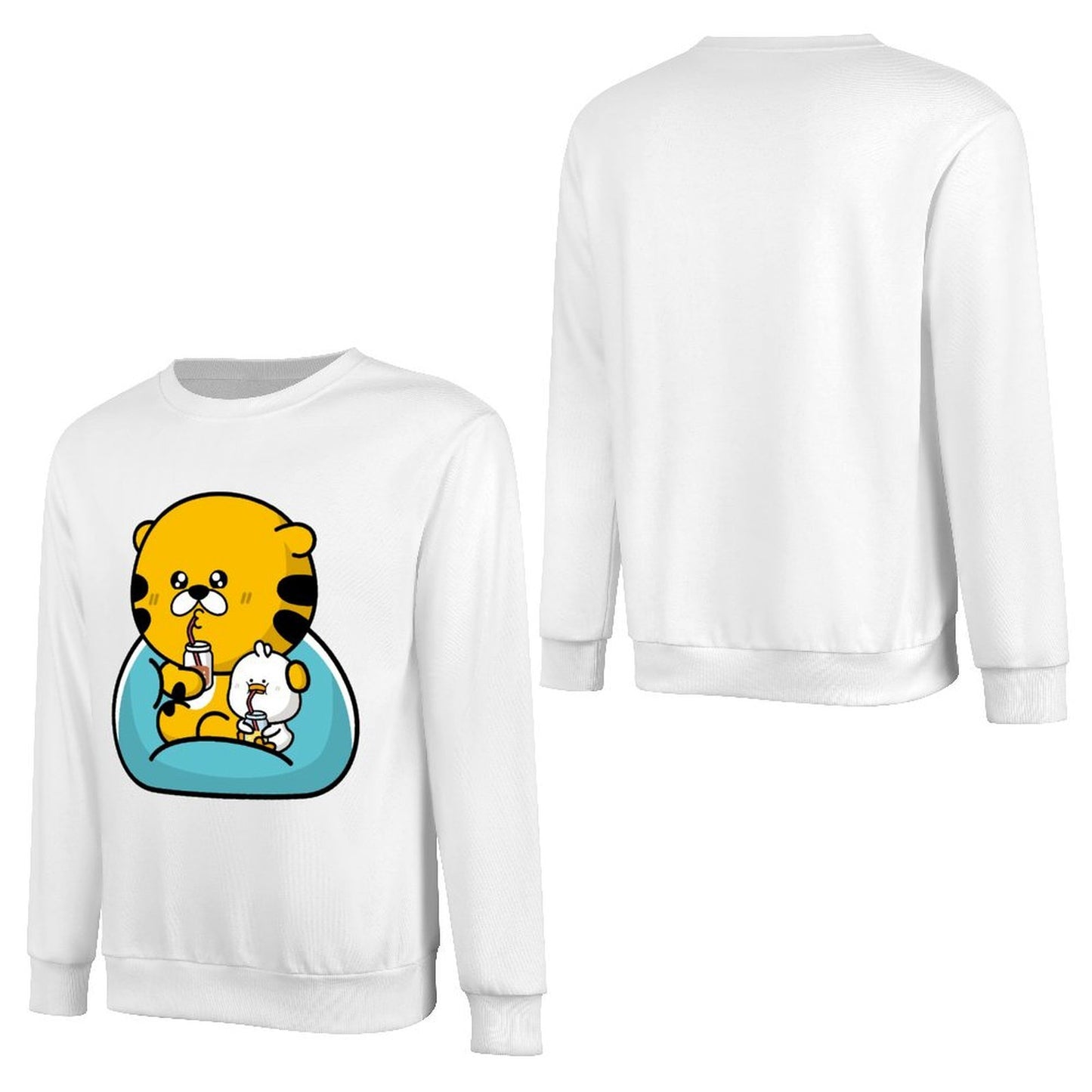 Front Patterned Long Sleeve TopSeamless Casual