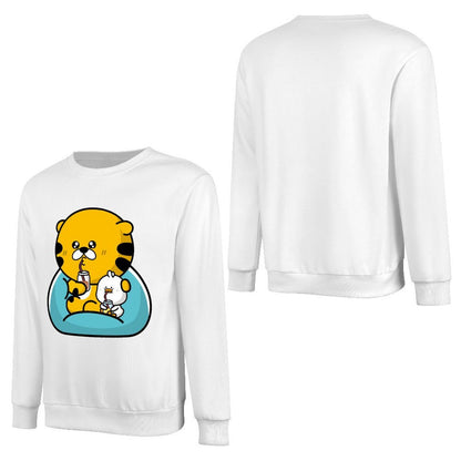 Front Patterned Long Sleeve TopSeamless Casual