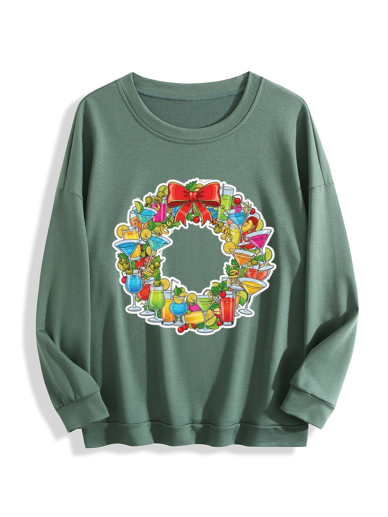 Customized Christmas-themed hoodies wreath