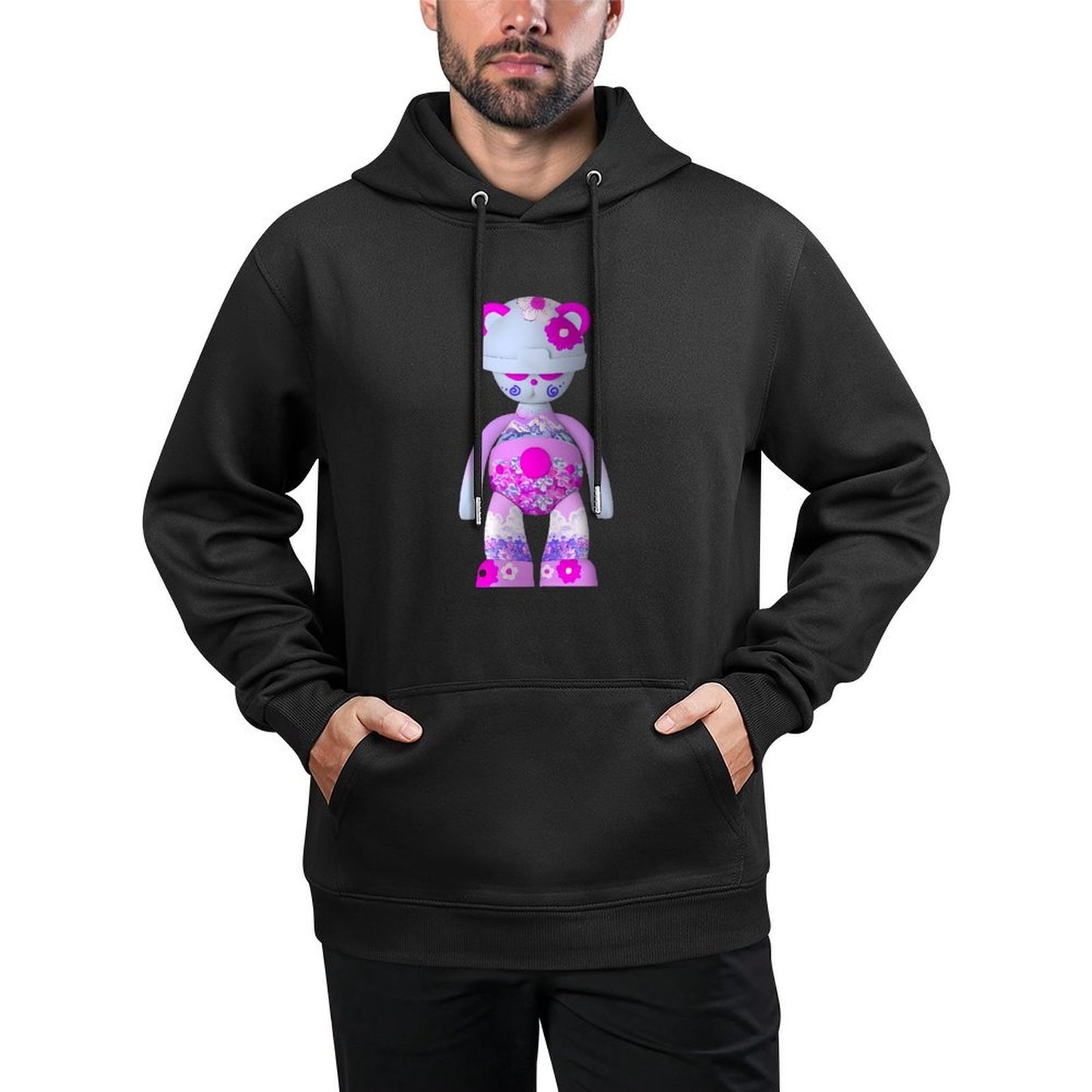 IPIB 250g Hooded Pocket Sweatshirt Front GraphicMen's Hooded  Sweatshirt6000119-5