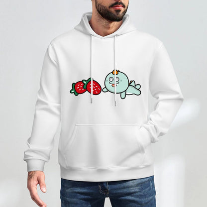 Relaxed Tear-Resistant Front Graphic Hoodies