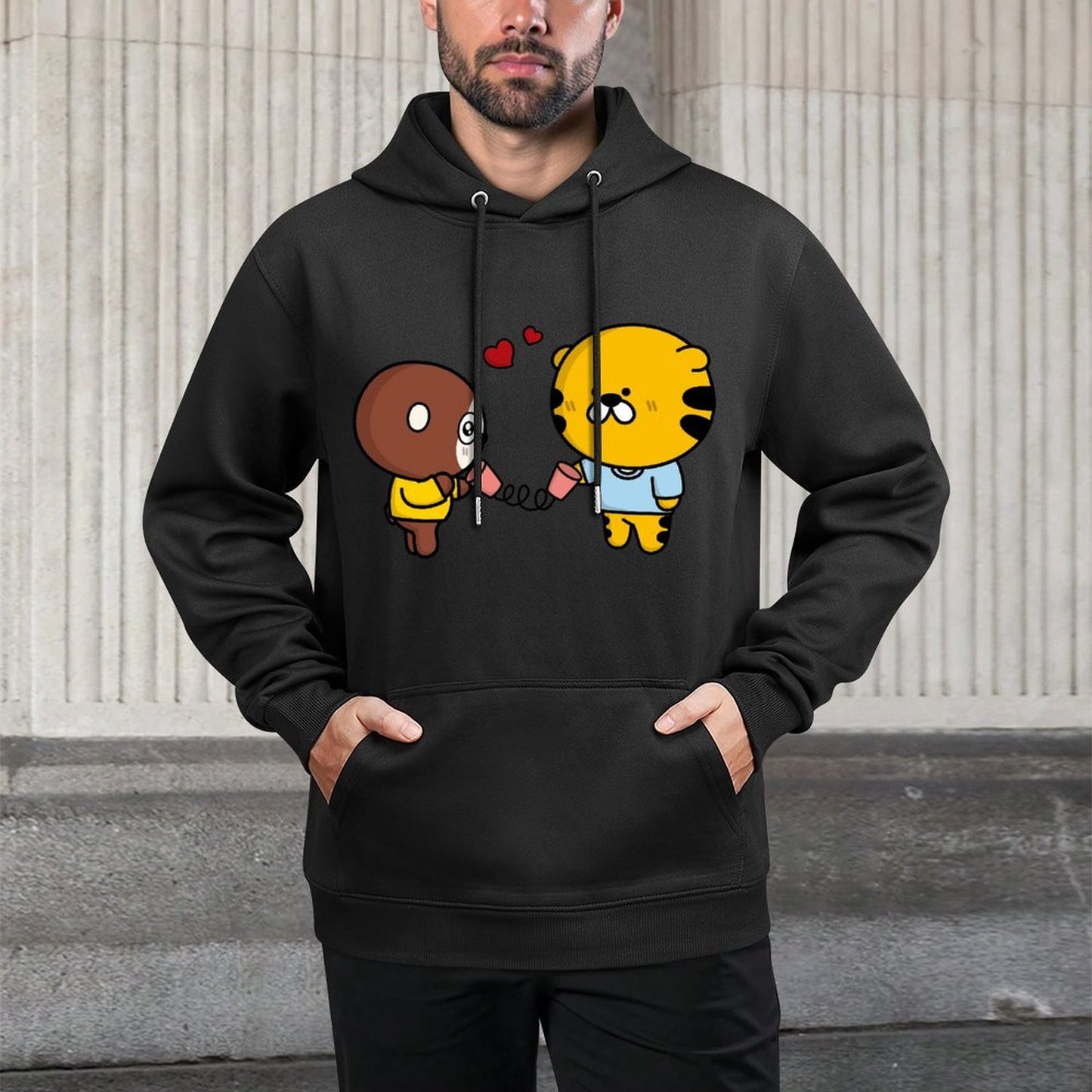 Minimal Softstyle Front Graphic Hoodies