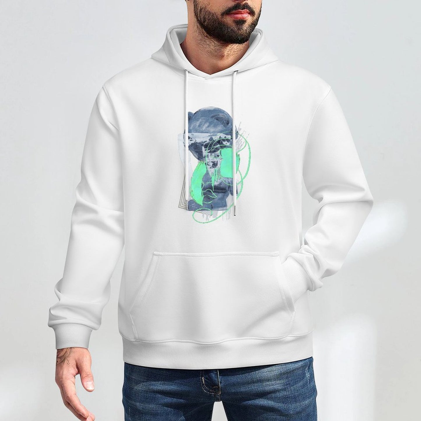 Hoodie Front PatternSoftWear Relaxed Fit