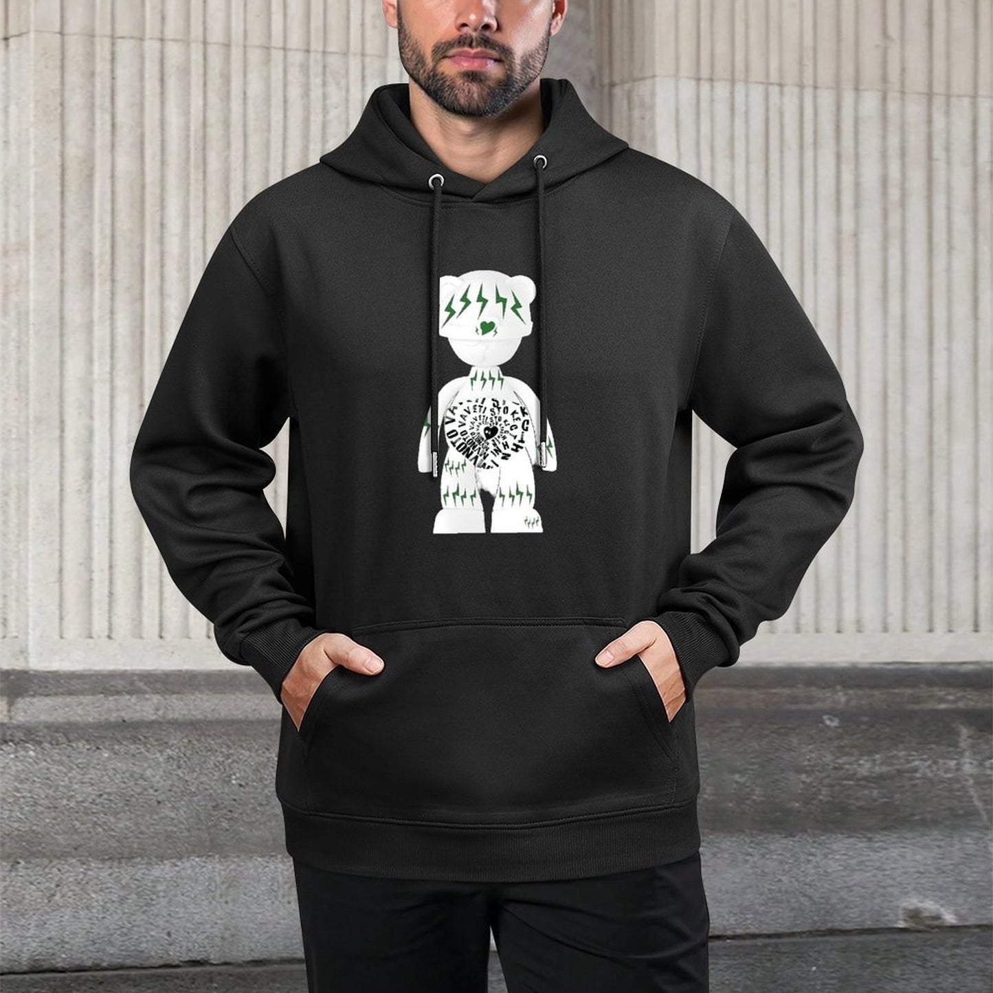 Hoodie Front PatternIndoor Clean Edges