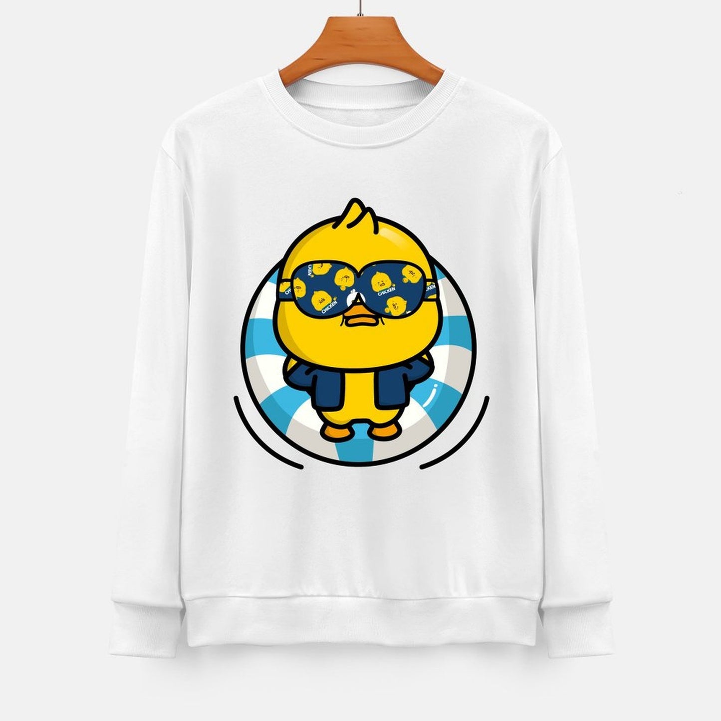 Front Patterned Long Sleeve TopActiveLine ComfortFit