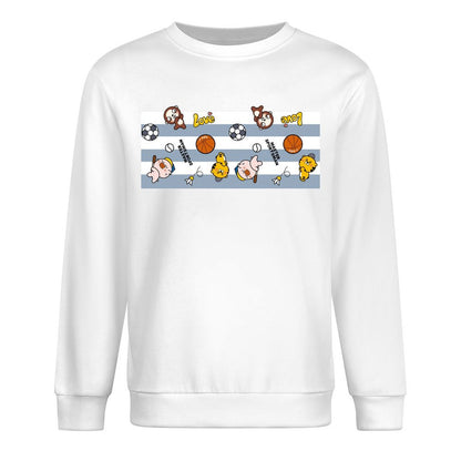 Front Patterned Long Sleeve TopClassicLine Sleek