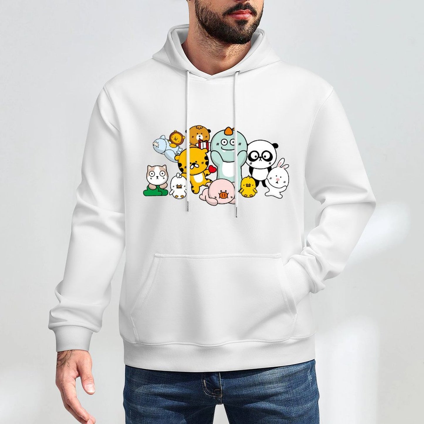 Fade-Proof Vintage Front Graphic Hoodies