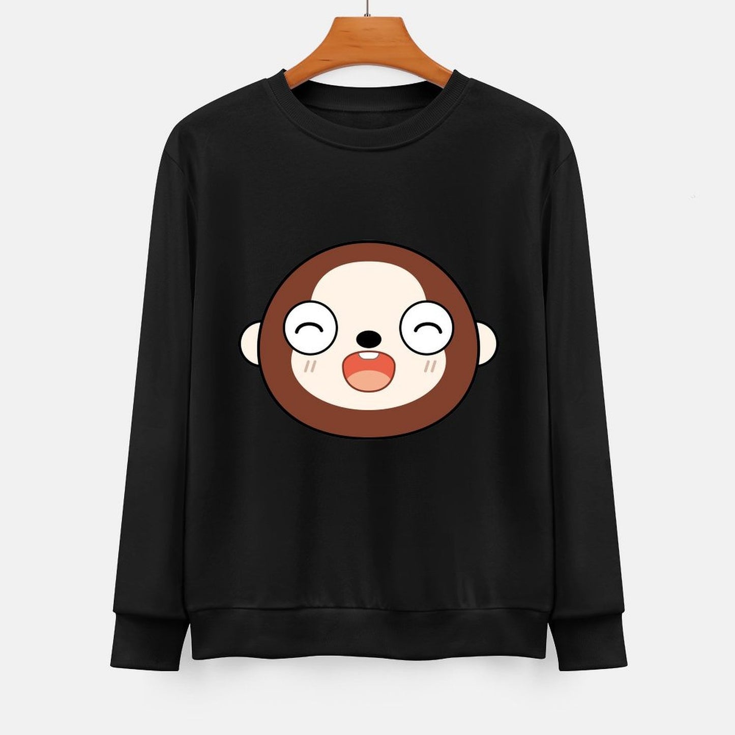  Front Patterned Long Sleeve TopHigh-Quality Slim Fit