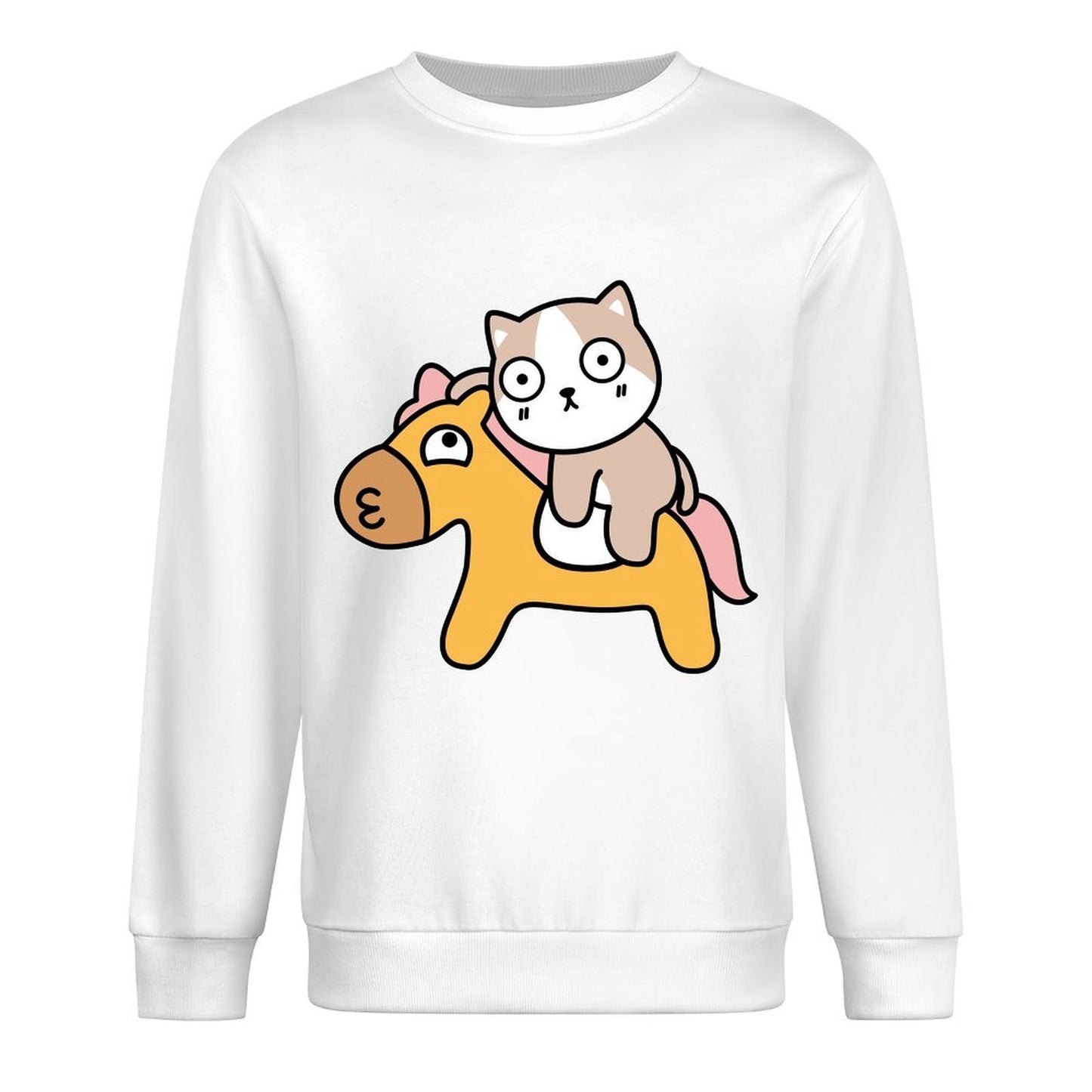 Front Patterned Long Sleeve TopEverydayComfort ClassicStyle