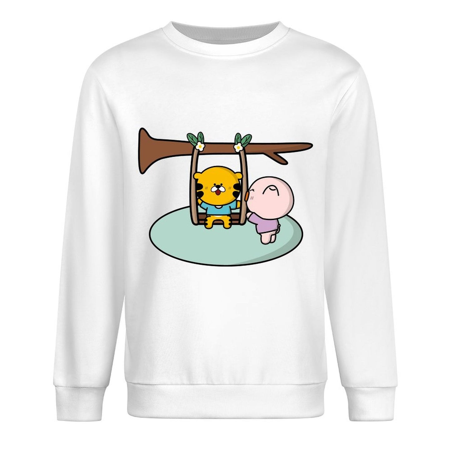 Front Patterned Long Sleeve TopPremium Finish ModernFit