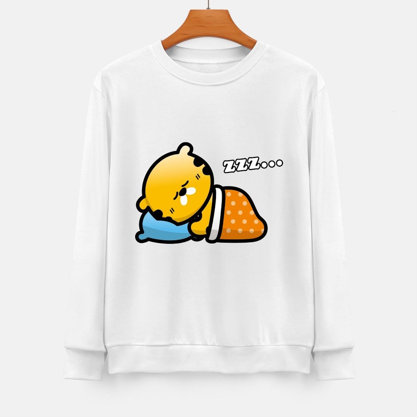 Front Patterned Long Sleeve TopComfortSeries Vintage