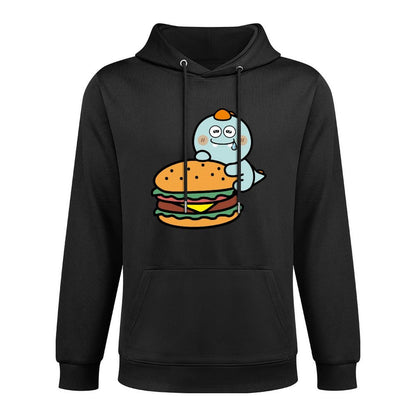 Heat-Transfer Minimalist Front Graphic Hoodies