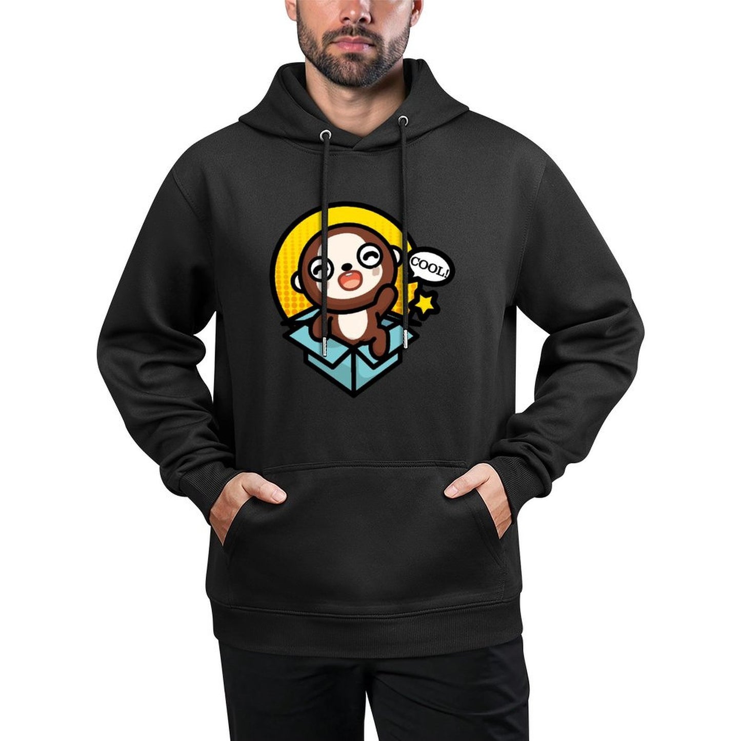 IPBR 250g Hooded Pocket Sweatshirt Front GraphicMen's Hooded  Sweatshirt4001037