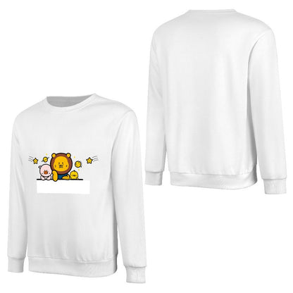 Front Patterned Long Sleeve TopBasicSeries Print-Ready